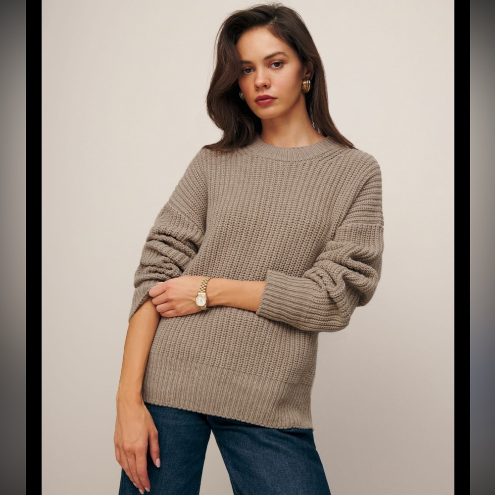 Reformation Sam Cashmere Cotton Sweater